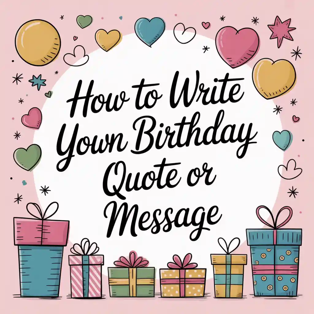 How to Write Your Own Birthday Quote or Message