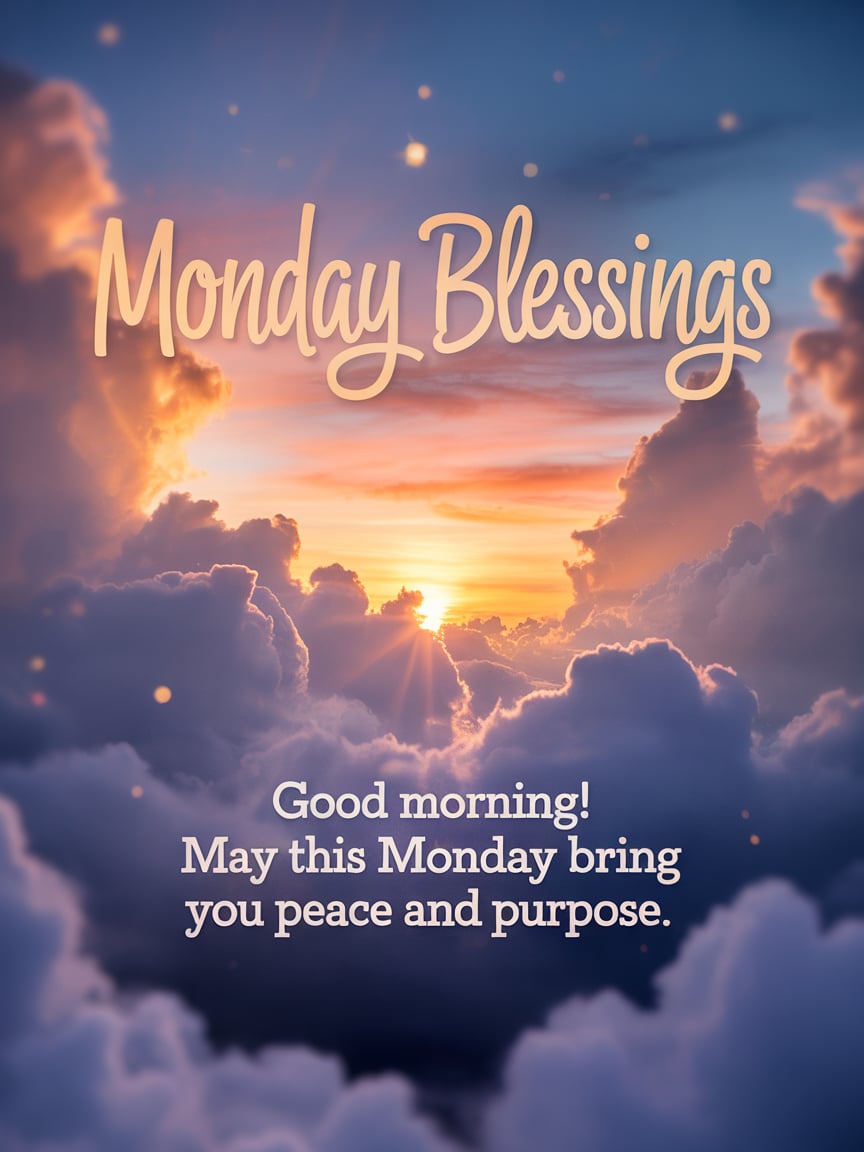 100+ Happy Monday Blessings to Share with Friends and Family