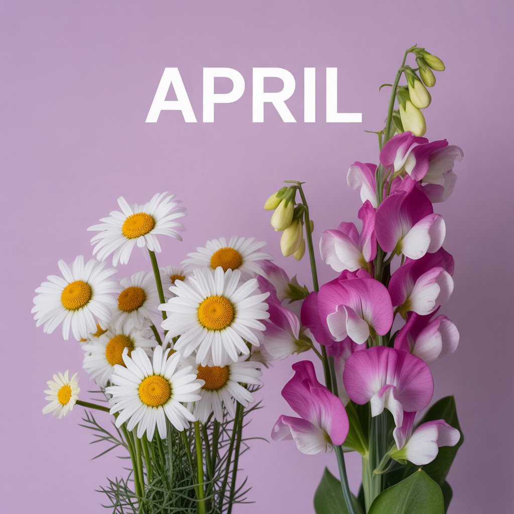 April – Daisy & Sweet Pea