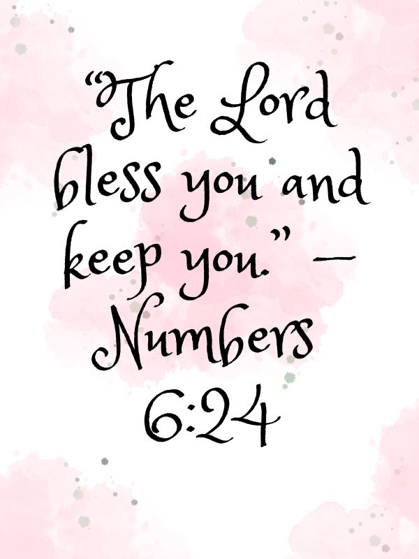 god bless you and keep you verse