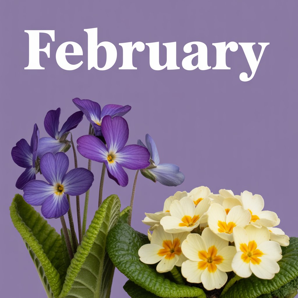 February – Violet & Primrose