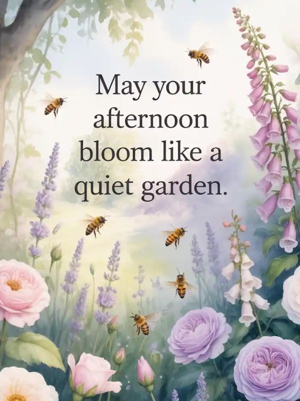 Good Afternoon Blessings with Nature Imagery