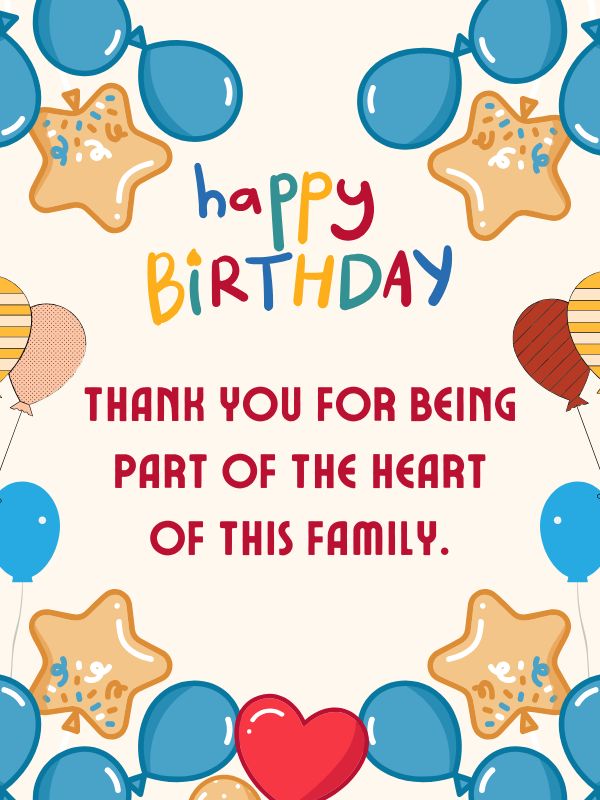 Happy Birthday Blessings for Family