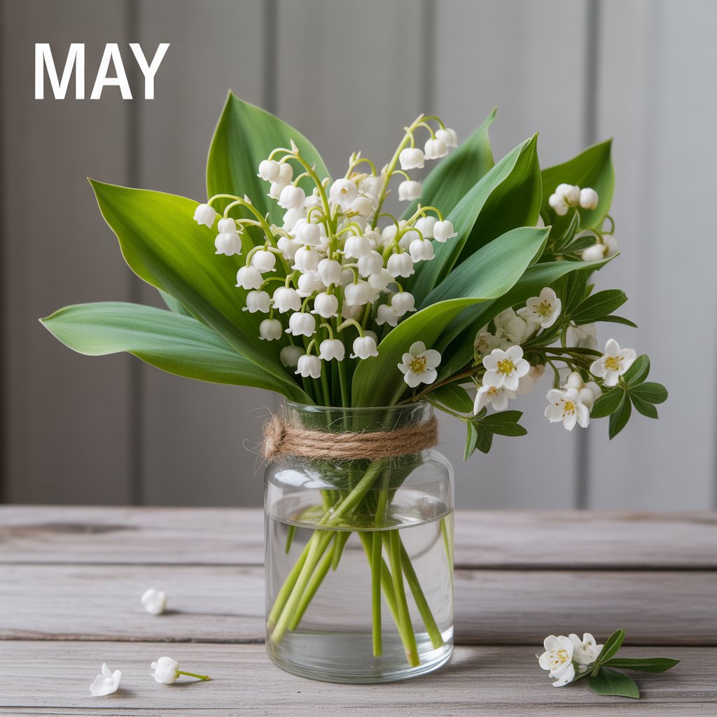 May – Lily of the Valley & Hawthorn