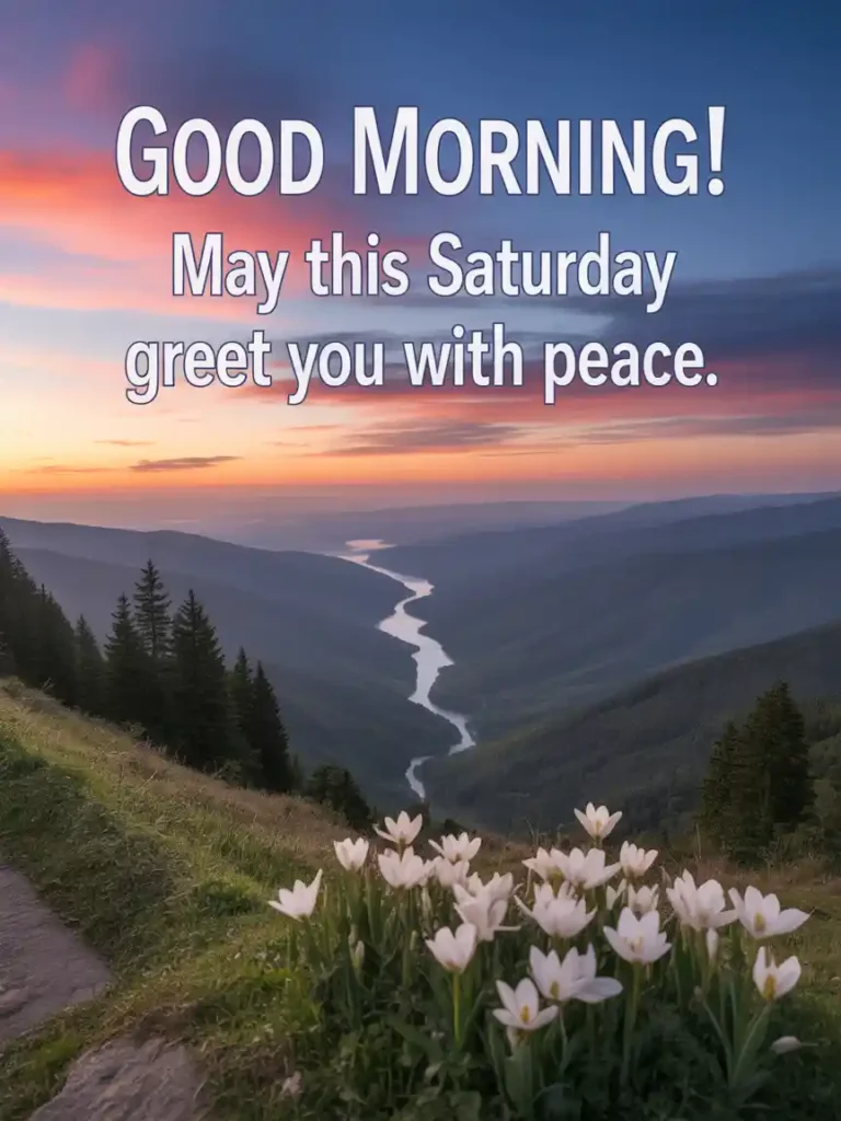 Good Morning, Saturday Blessings