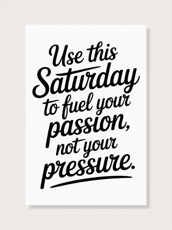 Saturday Motivation for Goals and Growth