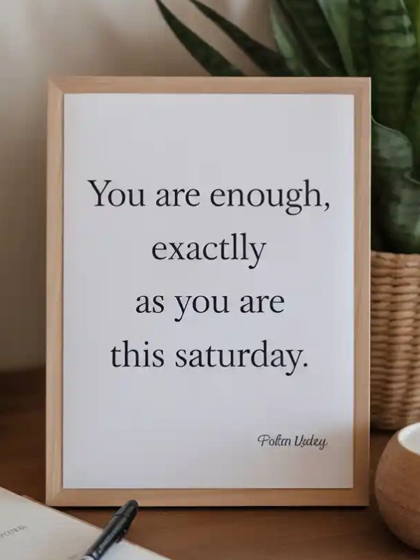 Saturday Quotes for Self-Love and Reflection