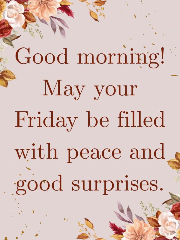 Shareable Friday Blessings to Send to Others