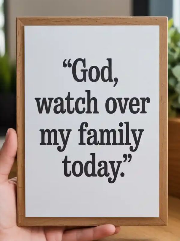 short morning prayer for family