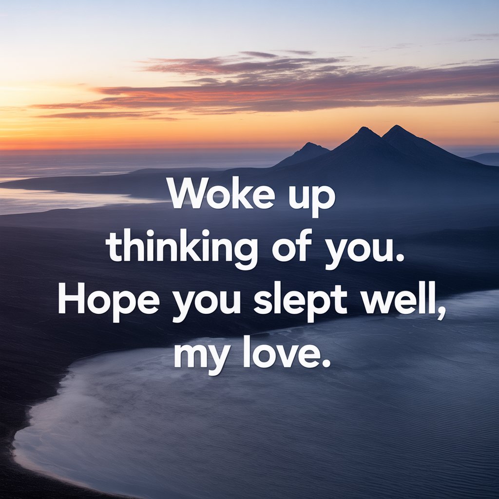 good morning message for her