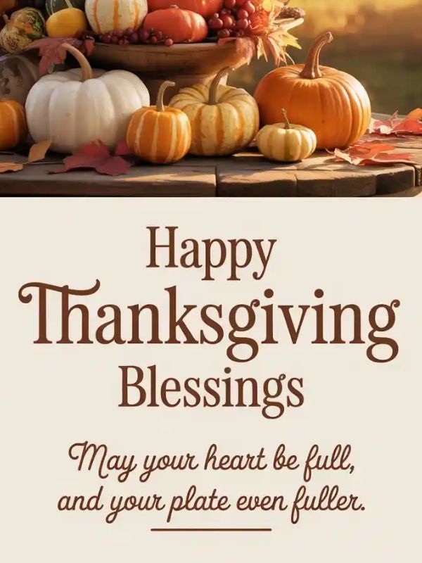 150+ Happy Thanksgiving Blessings for Family, Friends, and You