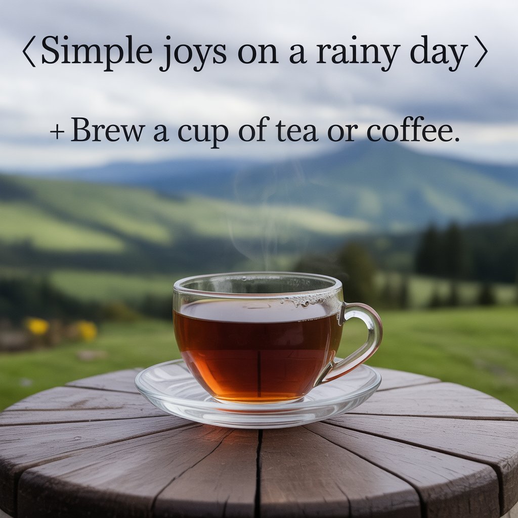 Simple Joys on a Rainy Day