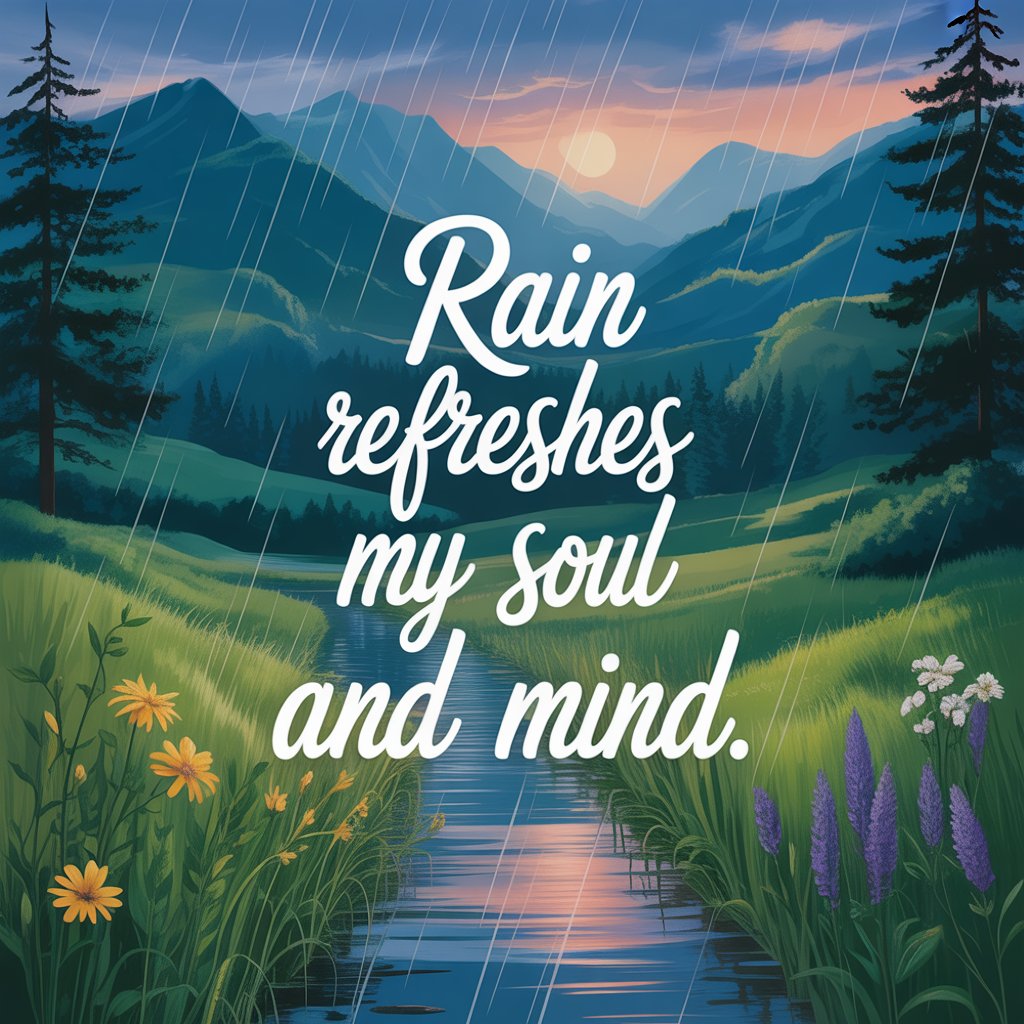 Rainy Day Affirmations for Gratitude