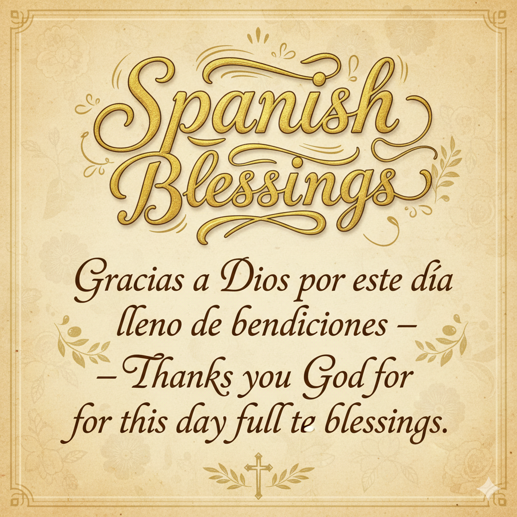 spanish Blessings